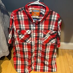 Like new Dixxon flannel co. The skipper eedition Red Plaid Short Sleeve Shirt